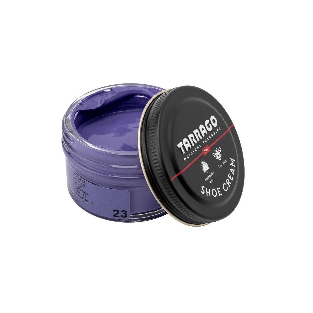 tarrago-shoe-cream-purple-23-1 Tarrago shoe cream 50 ml (coulor: purple 23) - βαφή υποδημάτων