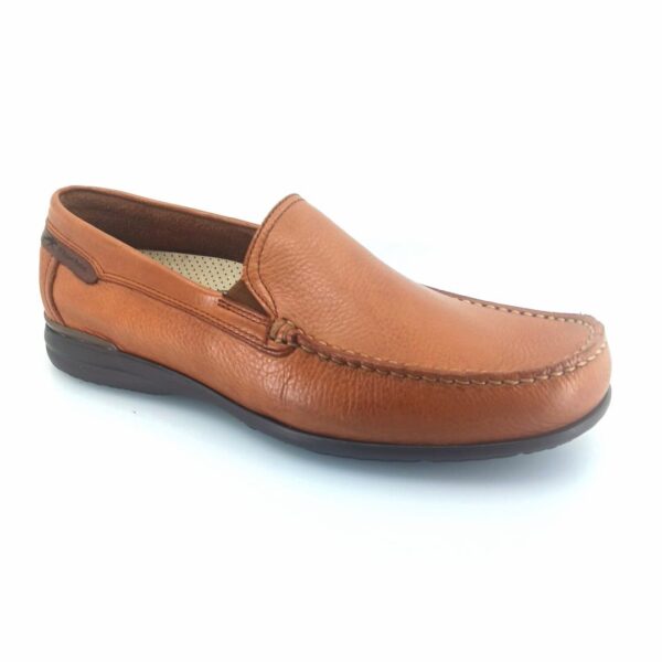 Fluchos ORION 8682 (ταμπά δέρμα) ανδρικά slip-on μοκασίνια