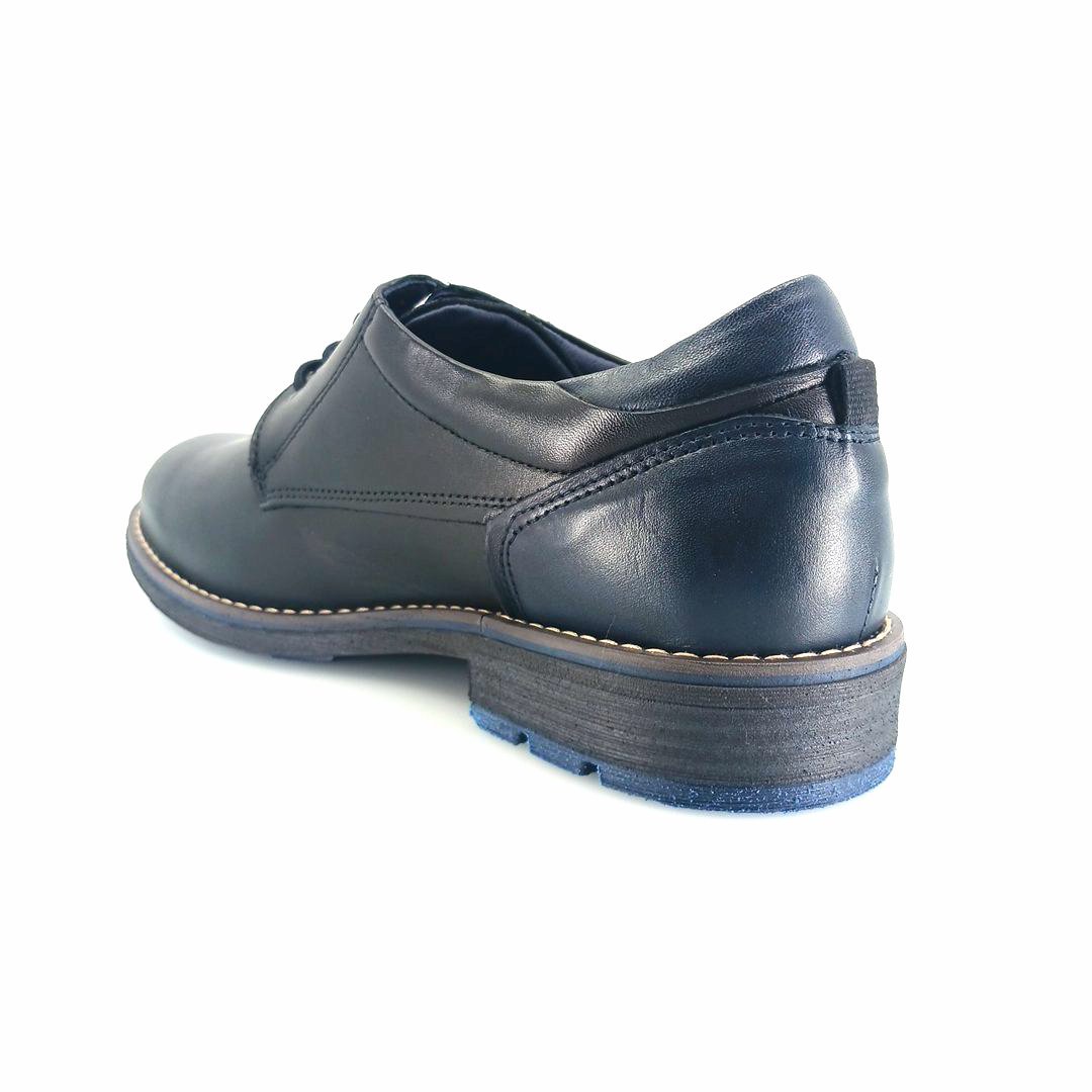 Fluchos TERRY F1340 (μαύρο δέρμα) ανδρικά derby