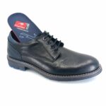 Fluchos TERRY F1340 (μαύρο δέρμα) ανδρικά derby