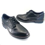 Fluchos TERRY F1340 (μαύρο δέρμα) ανδρικά derby