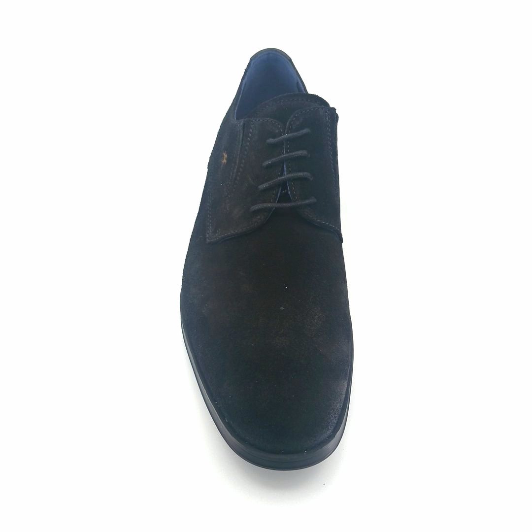 Fluchos ASGARD F1887 (μαύρο suede δέρμα) ανδρικά δετά
