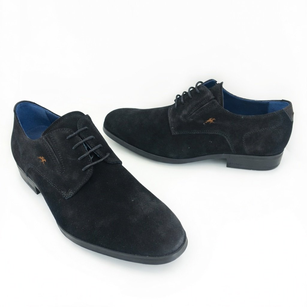 Fluchos ASGARD F1887 (μαύρο suede δέρμα) ανδρικά δετά