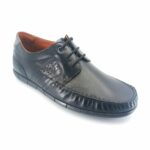 Boxer 21372 (μαύρο δέρμα) ανδρικά boat shoes