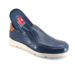 Fluchos DARYL F1458, 504979 (μπλε δέρμα) ανδρικά slip-on