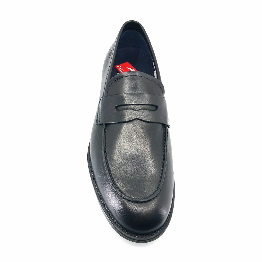 Fluchos 500075 HENRI F0824 (μαύρο δέρμα) ανδρικά loafers