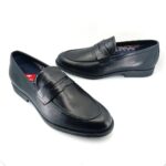 Fluchos 500075 HENRI F0824 (μαύρο δέρμα) ανδρικά loafers