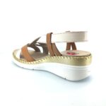 Fluchos Leza F2135 Habana Dore 505276 (μπεζ-ταμπά δέρμα) γυναικεία πέδιλα