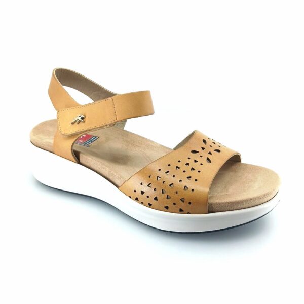 Fluchos Yagon F2425 Alpha Camel 506472 (ταμπά δέρμα) γυναικεία πέδιλα
