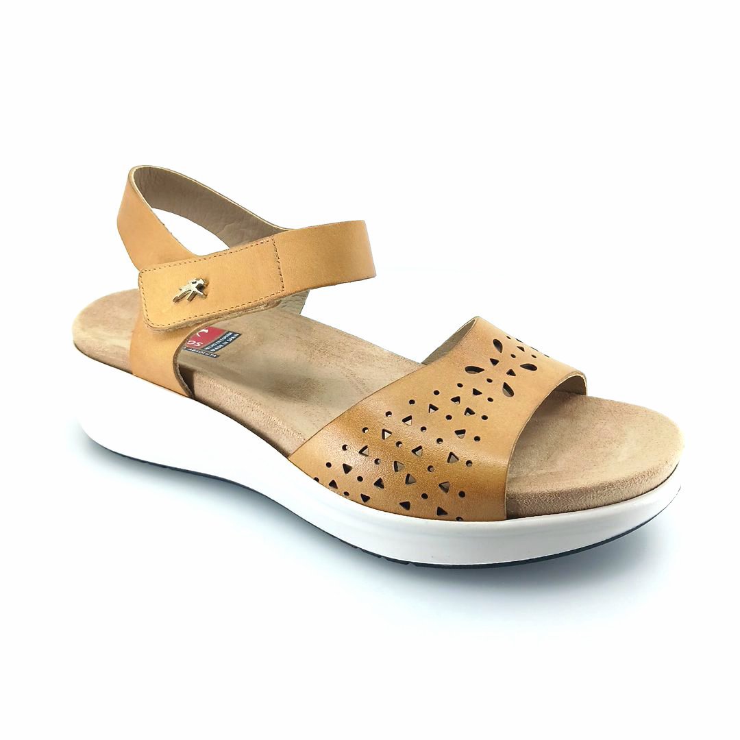 fluchos-yagon-f2425-alpha camel-506472-tan-1 Fluchos Yagon F2425 Alpha Camel 506472 (ταμπά δέρμα) γυναικεία πέδιλα