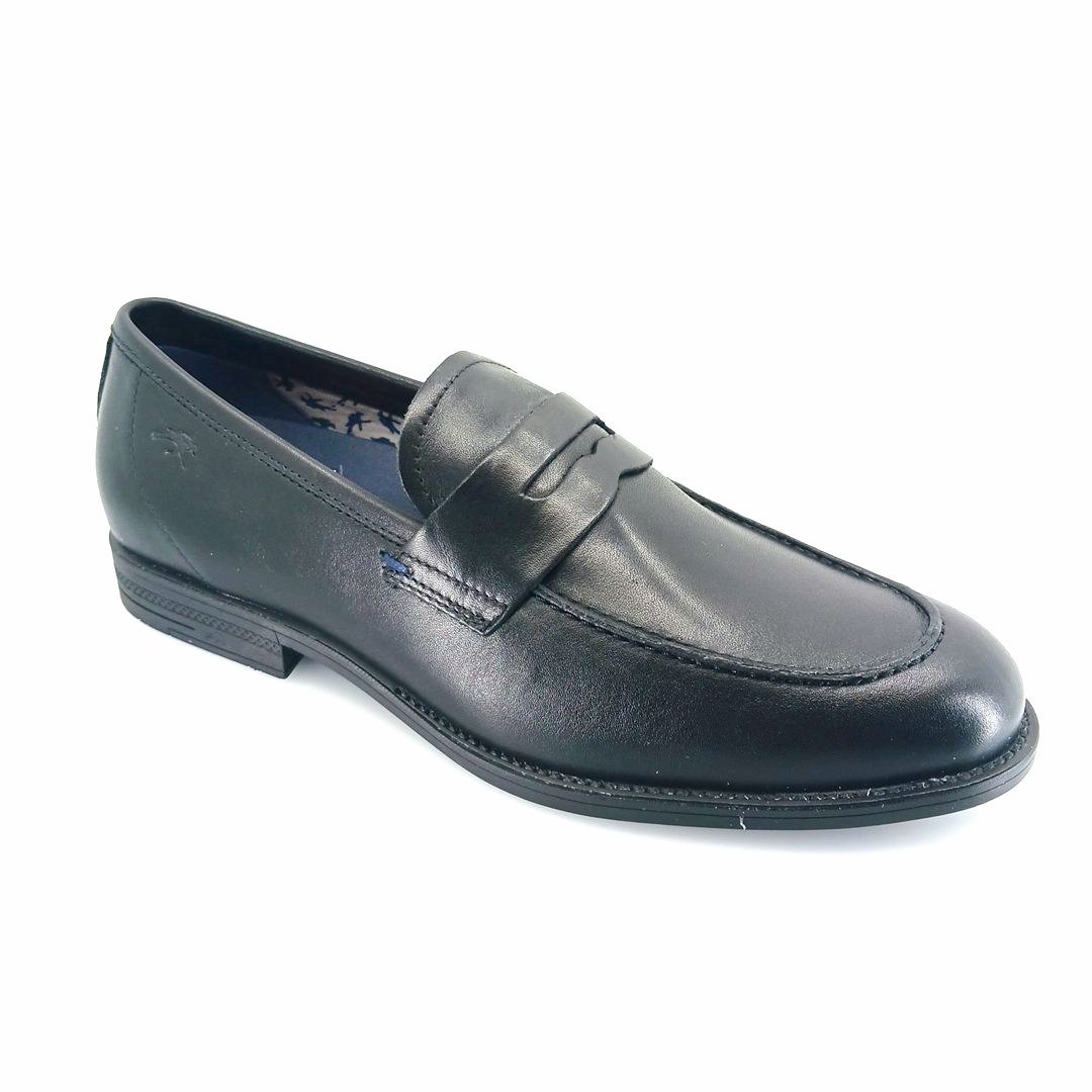 fluchos-henri-f0824-habana-negro-500075-black-1 Fluchos 500075 HENRI F0824 (μαύρο δέρμα) ανδρικά loafers