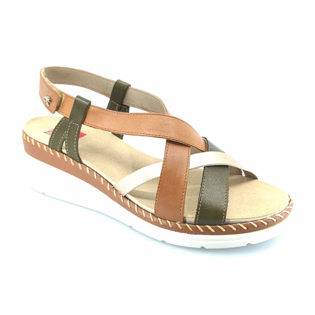 Fluchos Leza F2135 Habana Dore 505276 (ταμπά-λαδί) γυναικεία πέδιλα