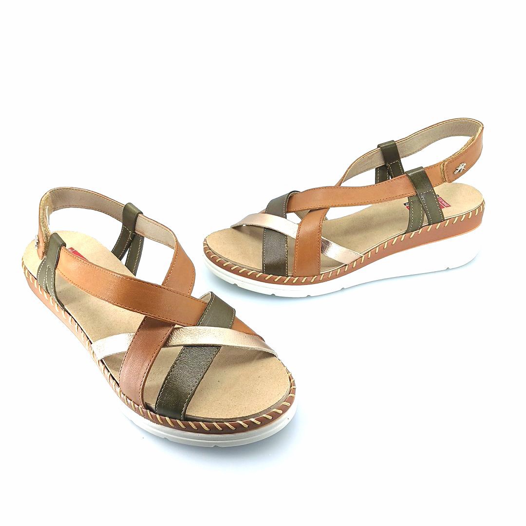Fluchos Leza F2135 Habana Dore 505276 (ταμπά-λαδί) γυναικεία πέδιλα