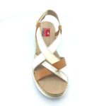 Fluchos Leza F2135 Habana Dore 505276 (μπεζ-ταμπά δέρμα) γυναικεία πέδιλα