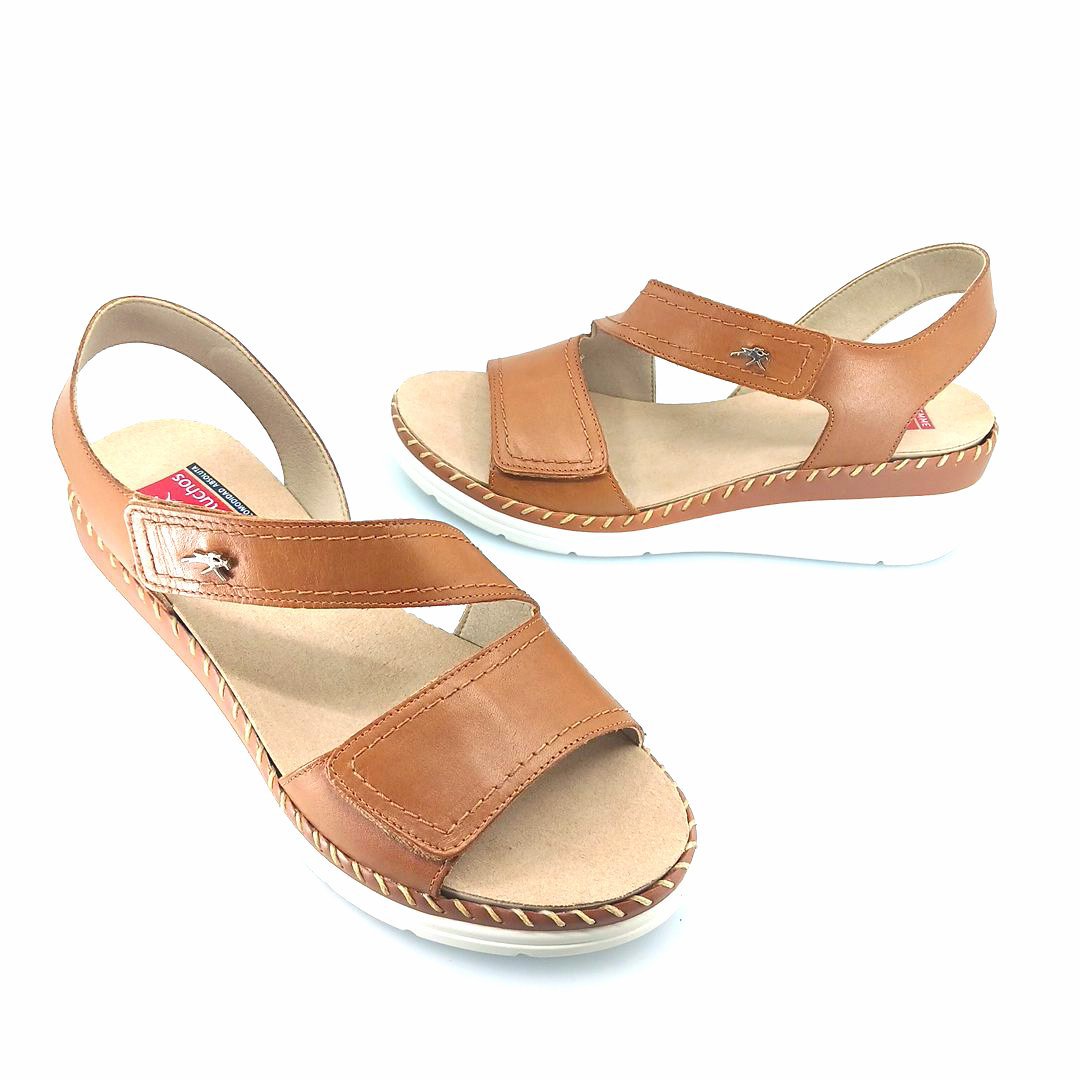 Fluchos Leza F2137 Habana Dore 505282 (ταμπά δέρμα) γυναικεία πέδιλα