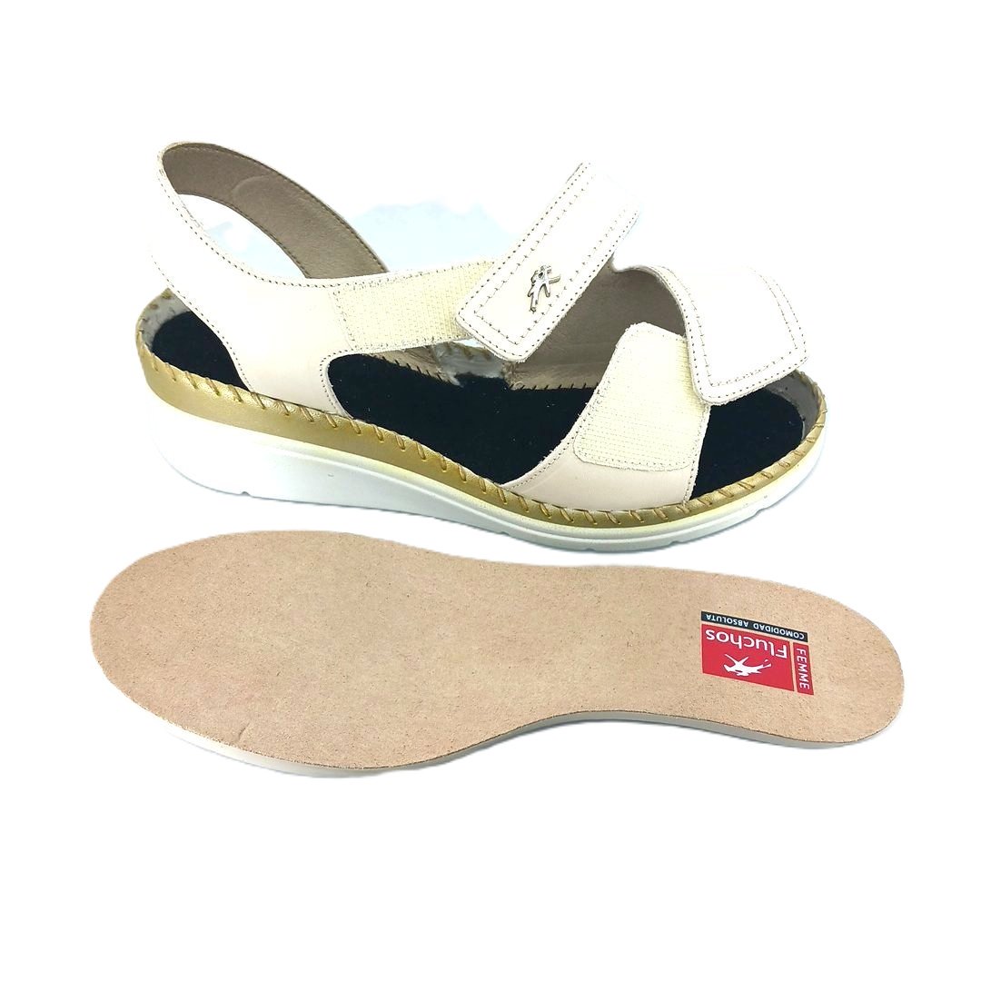 Fluchos 505284 Habana Raw (μπεζ δέρμα) γυναικεία πέδιλα