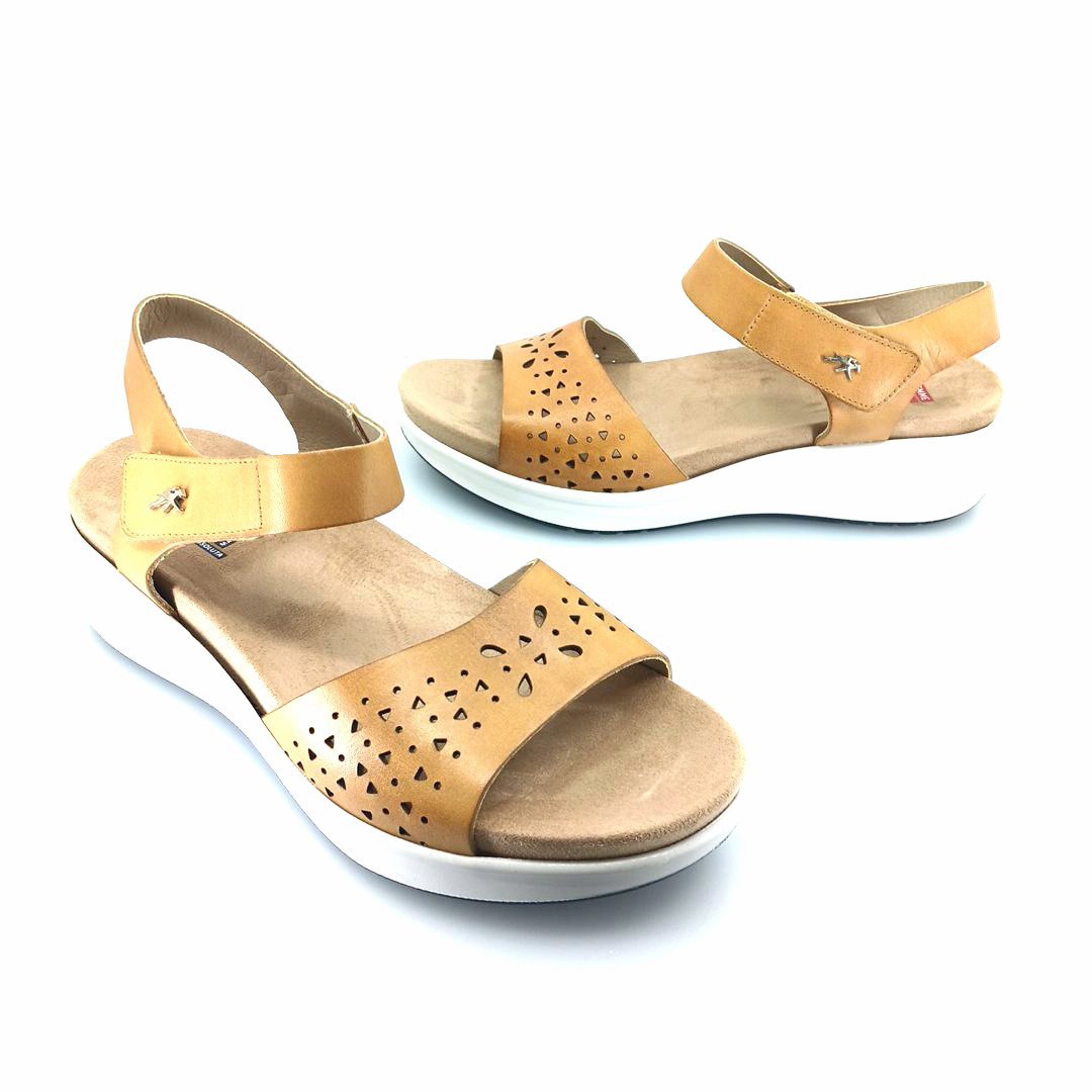Fluchos Yagon F2425 Alpha Camel 506472 (ταμπά δέρμα) γυναικεία πέδιλα