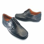 Boxer 15373 (μαύρο δέρμα) ανδρικά δετά