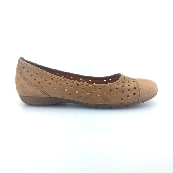 Gabor 169.18 μπαλαρίνες (καφέ δέρμα suede)