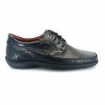 Boxer 15373 (μαύρο δέρμα) ανδρικά δετά