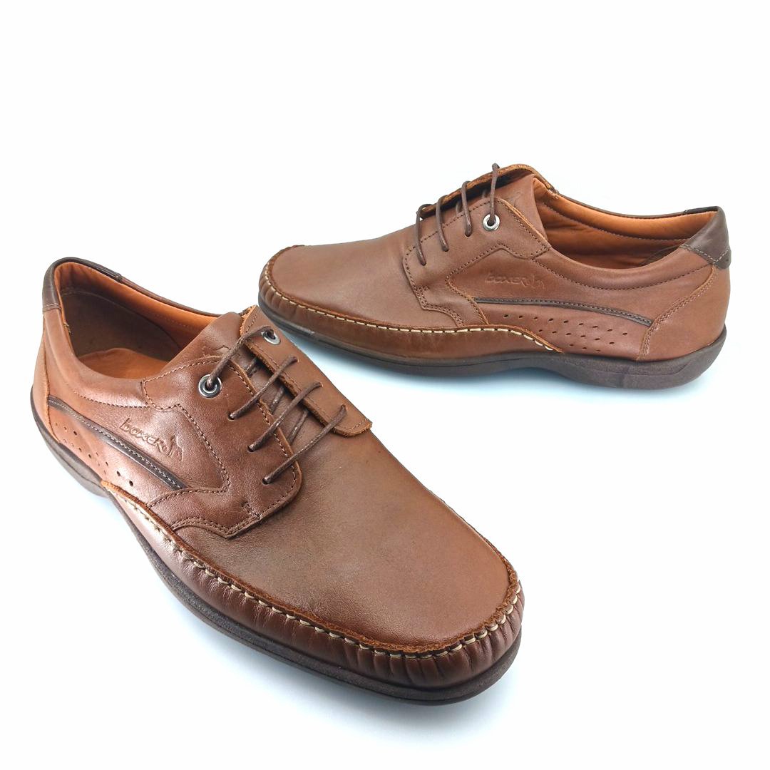 Boxer 15373 (ταμπά δέρμα) ανδρικά δετά