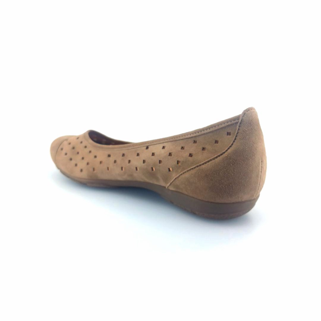 Gabor 169.18 μπαλαρίνες (καφέ δέρμα suede)