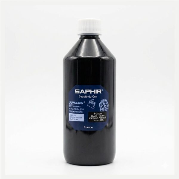 Saphir Juvacuir – Κρέμα επαναχρωματισμού δέρματος για άψογη αναζωογόνηση (μαύρο 01) , 500ml