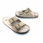 Genuins 106561 (taupe δέρμα) γυναικεία πέδιλα
