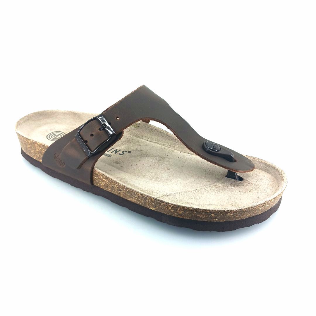 genuins-104388-brown-1 Genuins 104388 (καφέ δέρμα) γυναικεία πέδιλα