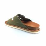Genuins 105274 (χακί suede δέρμα) γυναικεία πέδιλα