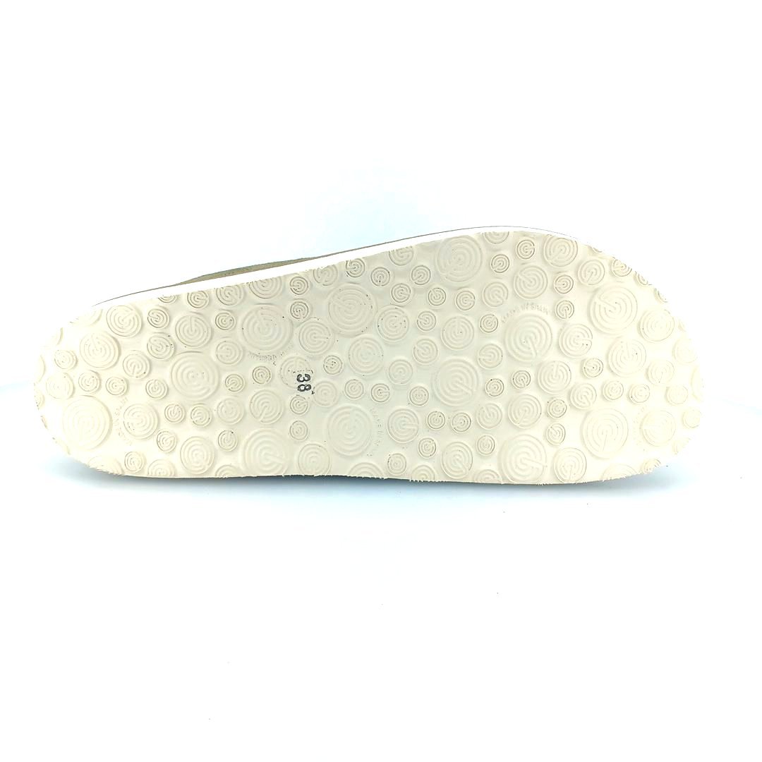 Genuins 105274 (χακί suede δέρμα) γυναικεία πέδιλα