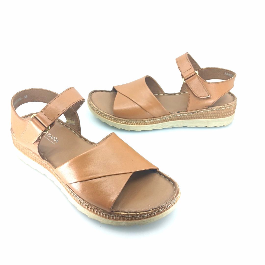 Laura Azana 16550 (ταμπά δέρμα) γυναικεία σανδάλια